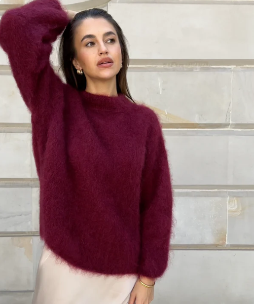 Oversized Sweater Mohair Blend