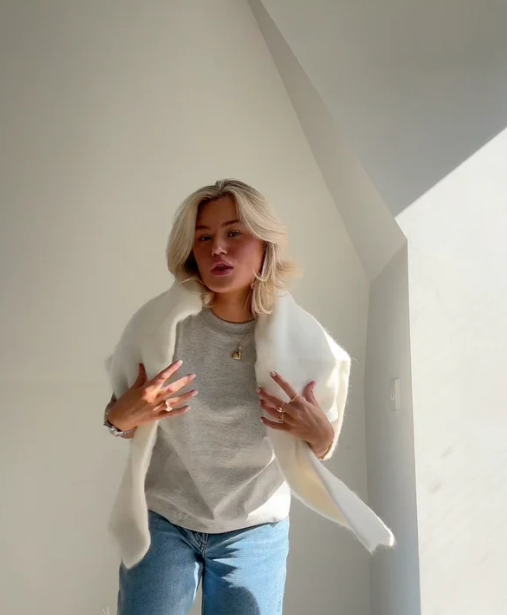 Oversized Sweater Mohair Blend