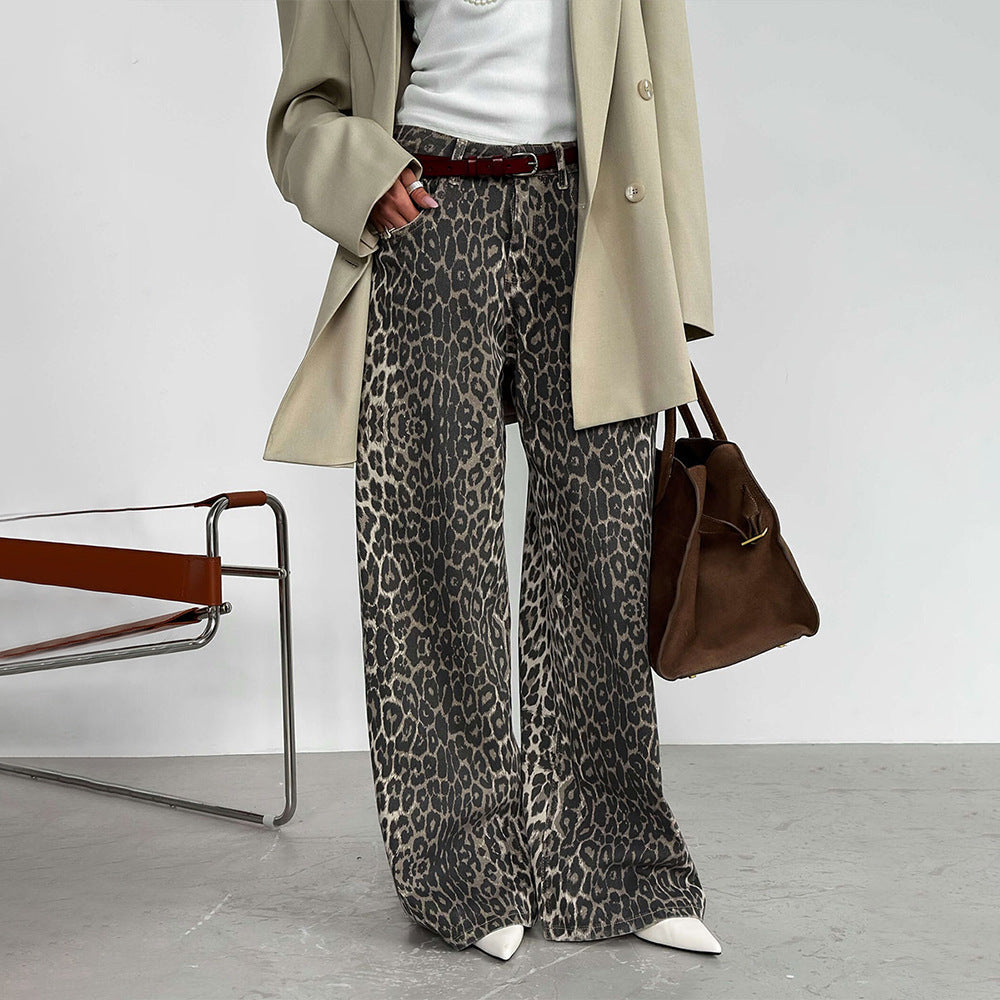 Leopard Print Jeans