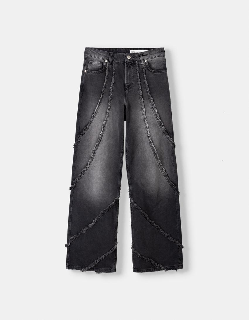 Baggy Jeans with Tassels