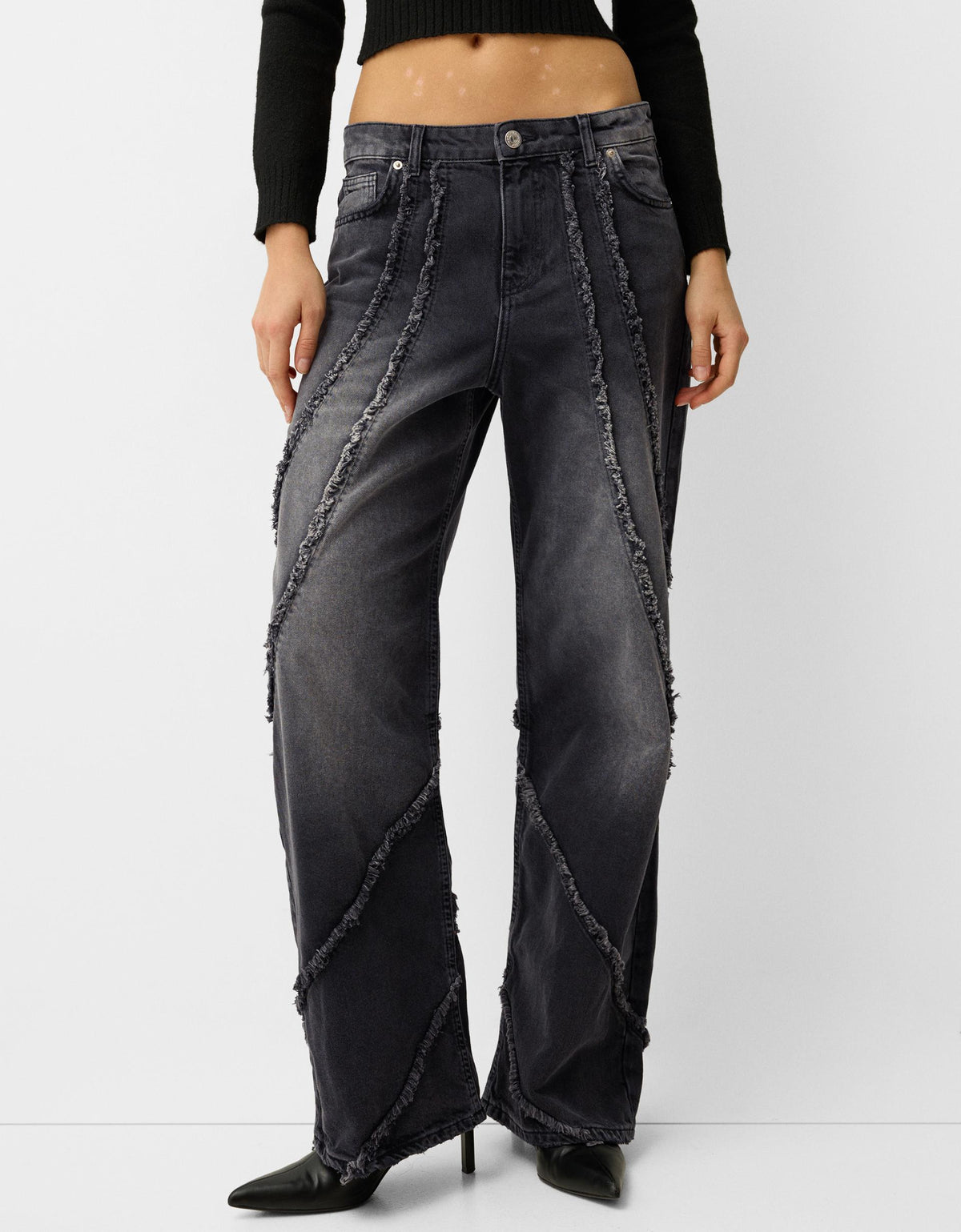 Baggy Jeans with Tassels