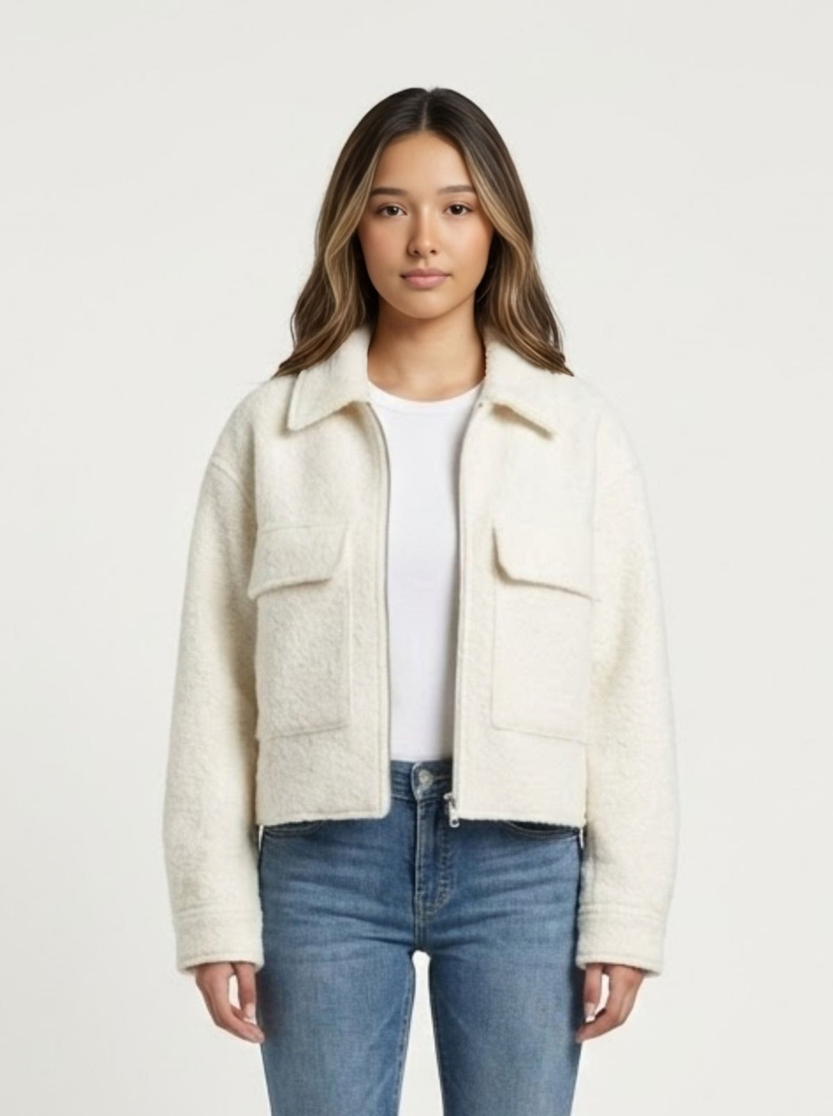 Cropped Wool Jacket