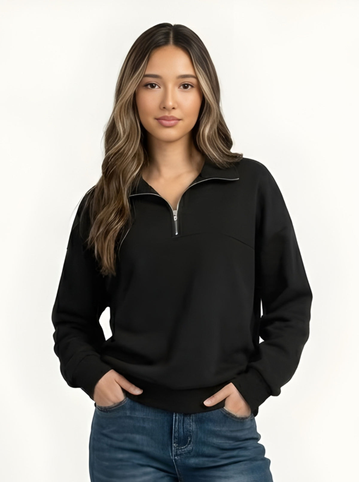 Halfmoon Zip Sweatshirt