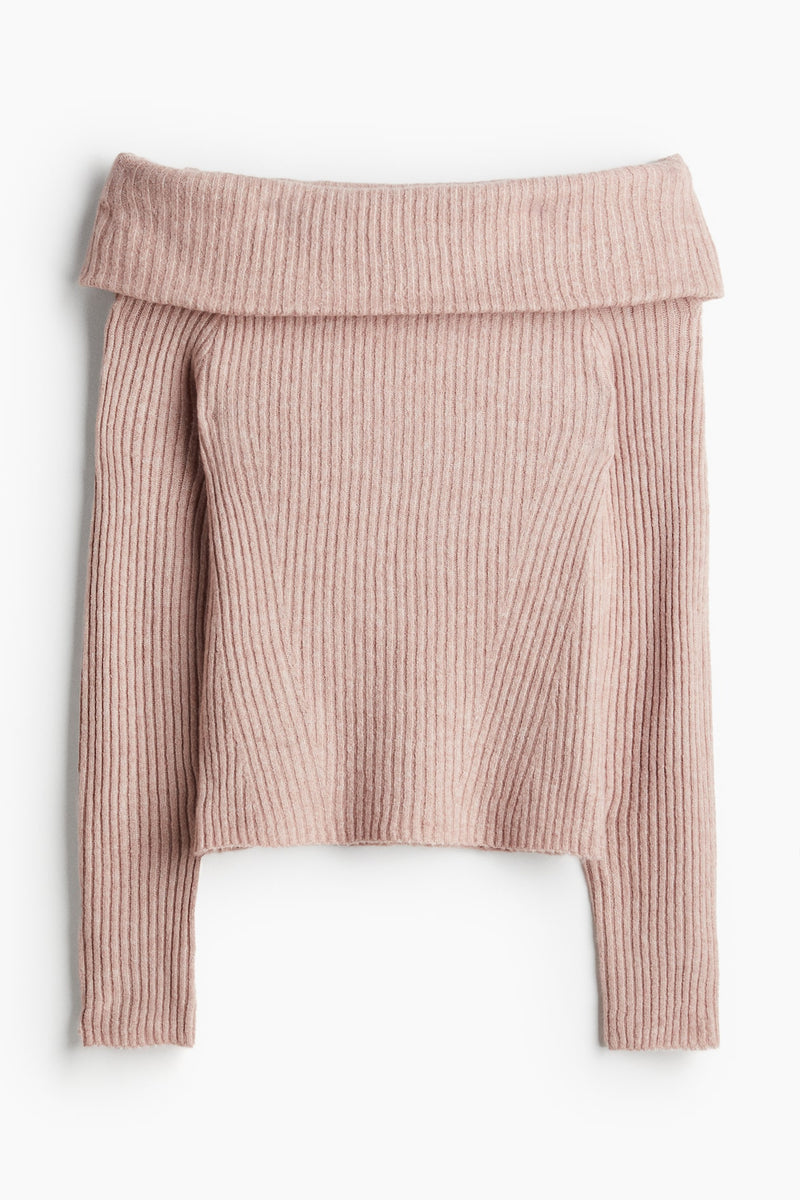 Off-the shoulder sweater