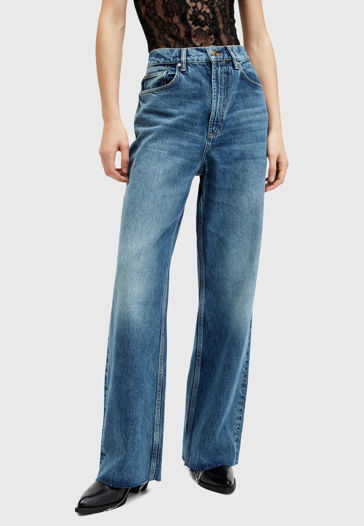 Relaxed fit jeans - blue